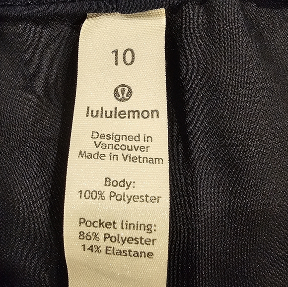 Sz 10 Lululemon tuxedo pant blue with black stripe on the sides. - Picture 9 of 13